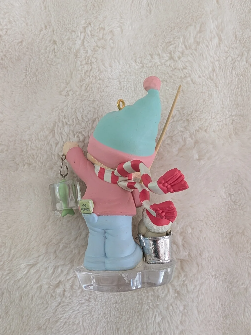 Vintage 1993 Precious Moments Caught Up In The Holidays Ornament 550124 Box